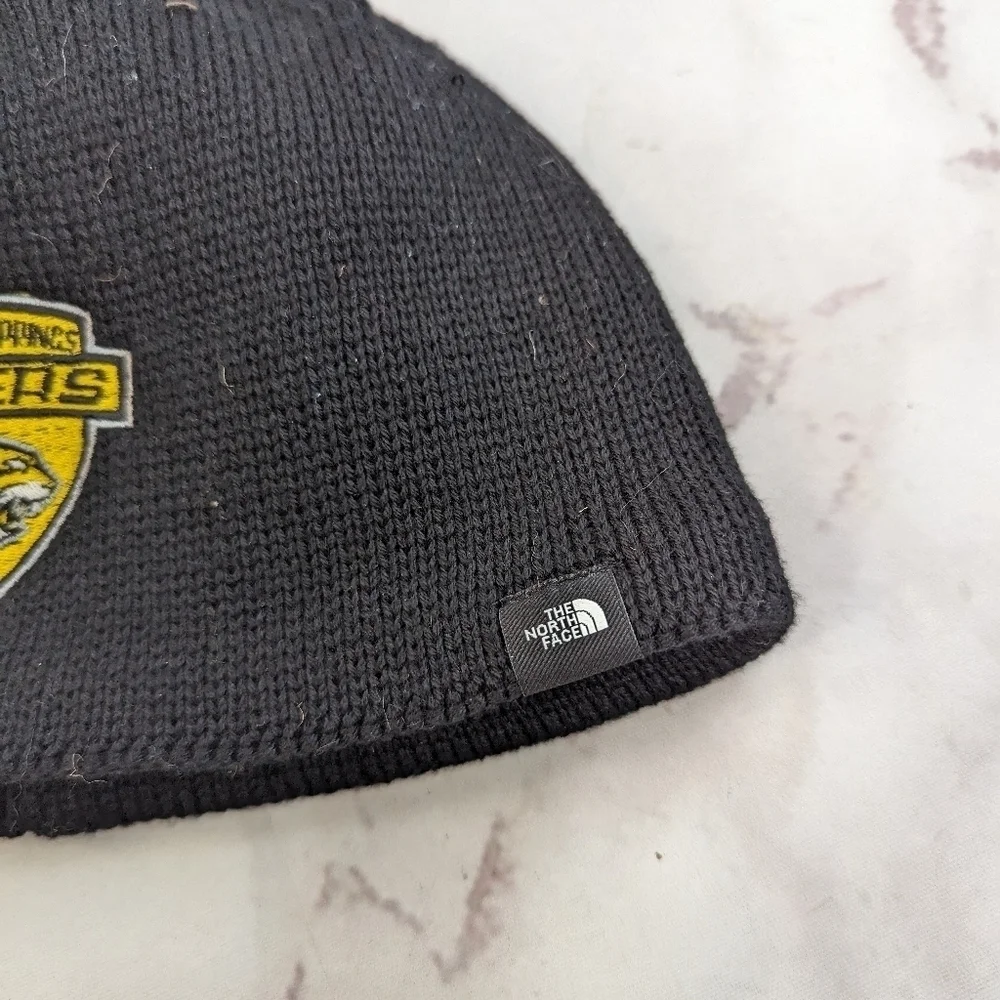 The North Face Beanie Hat Black Skull Cap Fleece Colorado Springs Tigers Hockey
